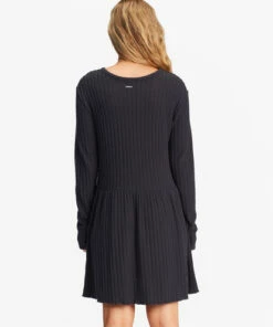 BILLABONG Always Lounging Dress OFF BLACK -Womens Dresses sales 2022 abjkd00109 billabongw ofb bck1