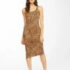 BILLABONG Warm Waves Midi Dress ANIMAL