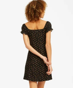 BILLABONG Forever Flirty Sweetheart Mini Dress BLACK -Womens Dresses sales 2022 abjkd00155 billabongw blk bck1