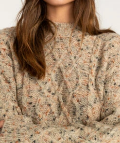 BILLABONG Country Side Knit Dress ANTIQUE WHITE -Womens Dresses sales 2022 abjkd00172 billabongw anw frt2