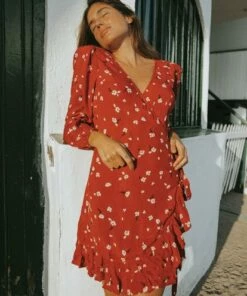 BILLABONG Lovin You Dress PAPRIKA