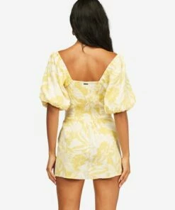 BILLABONG Hello Sun Mini Dress VINTAGE YELLOW 7 BILLABONG Hello Sun Mini Dress VINTAGE YELLOW -Womens Dresses sales 2022 abjwd00156 billabongw vyl bck1