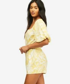 BILLABONG Hello Sun Mini Dress VINTAGE YELLOW 6 BILLABONG Hello Sun Mini Dress VINTAGE YELLOW -Womens Dresses sales 2022 abjwd00156 billabongw vyl sd1