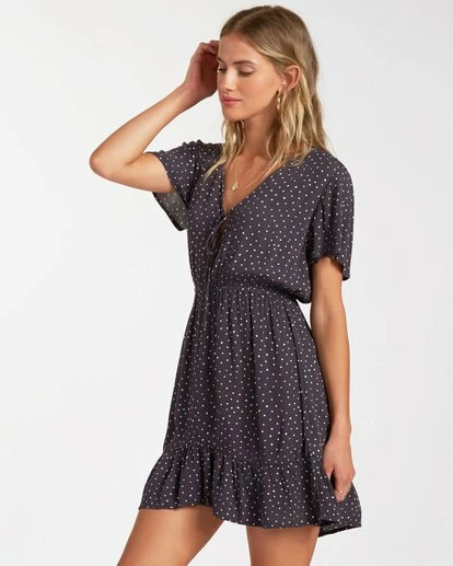 BILLABONG Day Trippin Dress OFF BLACK 2 BILLABONG Day Trippin Dress OFF BLACK - Image 2