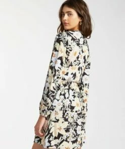 BILLABONG Lotta Love Dress BLACK MULTI -Womens Dresses sales 2022 abjwd00158 billabongw bml bck1