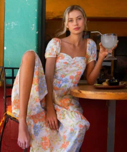 BILLABONG Sunrise Maxi Dress WHITE/MULTI