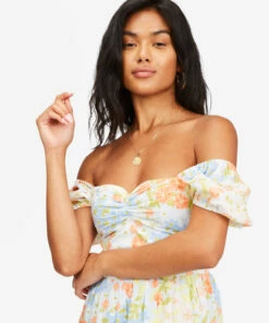BILLABONG Sunrise Maxi Dress WHITE/MULTI -Womens Dresses sales 2022 abjwd00168 billabongw wmu dtl1