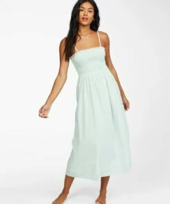 BILLABONG Baja Breeze Dress STAY GOLDEN -Womens Dresses sales 2022 abjwd00176 billabongw scs frt1