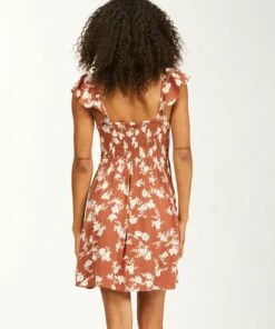 BILLABONG Forever Yours Dress CHOCOLATE -Womens Dresses sales 2022 abjwd00201 billabongw cho bck1