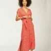 BILLABONG Little Flirt Maxi Dress FUEGO