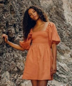 BILLABONG Paradise Days Mini Dress BRONZE