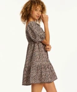 BILLABONG Be Mine Babydoll Dress STAY GOLDEN -Womens Dresses sales 2022 abjwd00253 billabongw ofb sd1