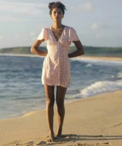 BILLABONG Full Swing Mini Dress SOFT PINK