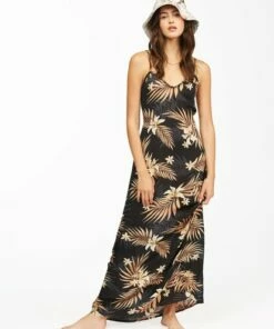 BILLABONG Shallow Seas Maxi Dress BLACK MULTI