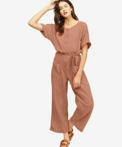 BILLABONG Badlands Jumpsuit SALT CRYSTAL