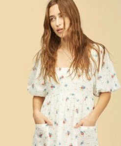 BILLABONG Wrangler Forget Me Not Dress SALT CRYSTAL -Womens Dresses sales 2022 abjwd00264 billabongw scs dtl2