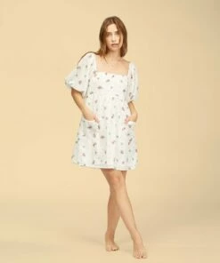 BILLABONG Wrangler Forget Me Not Dress SALT CRYSTAL -Womens Dresses sales 2022 abjwd00264 billabongw scs frt1