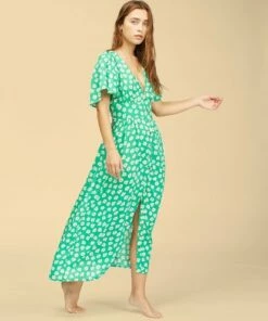 BILLABONG Wrangler Floral Dream Dress CLOVER -Womens Dresses sales 2022 abjwd00266 billabongw cov sd1