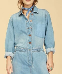 BILLABONG Wrangler On The Range Jumpsuit BEACH WASH -Womens Dresses sales 2022 abjwd00272 billabongw bhdw dtl1