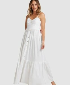 BILLABONG Franca Midi Dress WHITE