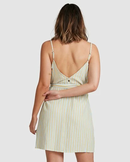 BILLABONG Arizona Boardwalk Slip Dress PASTEL BLUE 3 BILLABONG Arizona Boardwalk Slip Dress PASTEL BLUE - Image 3