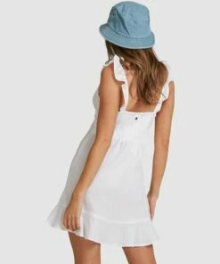 BILLABONG Beach Bliss Dress WHITE -Womens Dresses sales 2022 abjwd00293 billabongw wht bck1