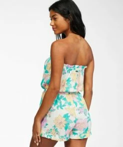 BILLABONG Flower Days Romper SALT CRYSTAL -Womens Dresses sales 2022 abjwd00295 billabongw scs bck1