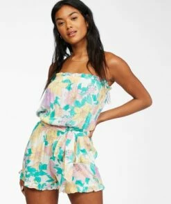 BILLABONG Flower Days Romper SALT CRYSTAL