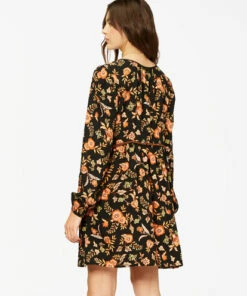 BILLABONG Hearts Desire Mini Shift Dress BLACK 1 -Womens Dresses sales 2022 abjwd00325 billabongw bk1 bck1