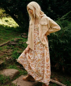 BILLABONG Swept Away Midi Dress OFF BLACK -Womens Dresses sales 2022 abjwd00327 billabongl anw frt1