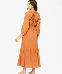 BILLABONG Crystal Cove Midi Shift Dress BRONZE -Womens Dresses sales 2022 abjwd00328 billabongw brz bck1