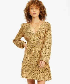 BILLABONG Days On End Mini Dress EMERALD