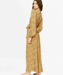 BILLABONG Nine Lives Wrap Maxi Dress BLACK -Womens Dresses sales 2022 abjwd00335 billabongw gdd bck1