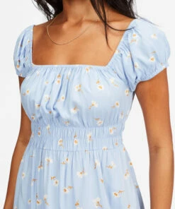 BILLABONG Wildflower Mini Dress RAIN DROP -Womens Dresses sales 2022 abjwd00352 billabongw rad dtl1
