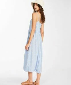 BILLABONG Venice Babe Midi Slip Dress RAIN DROP -Womens Dresses sales 2022 abjwd00355 billabongw rad bck1