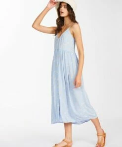 BILLABONG Venice Babe Midi Slip Dress RAIN DROP -Womens Dresses sales 2022 abjwd00355 billabongw rad sd1