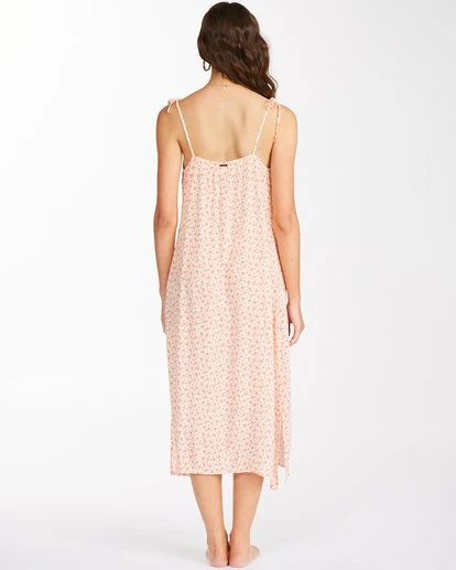 BILLABONG Sunbright Midi Slip Dress MELON 5 BILLABONG Sunbright Midi Slip Dress MELON - Image 5
