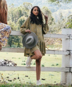 BILLABONG My Oasis Mini Dress OLIVE