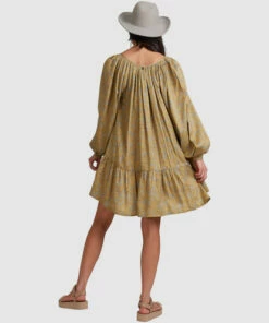 BILLABONG My Oasis Mini Dress OLIVE 8 BILLABONG My Oasis Mini Dress OLIVE -Womens Dresses sales 2022 abjwd00379 billabongw olv bck1