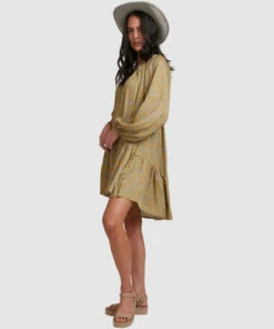 BILLABONG My Oasis Mini Dress OLIVE 7 BILLABONG My Oasis Mini Dress OLIVE -Womens Dresses sales 2022 abjwd00379 billabongw olv sd1