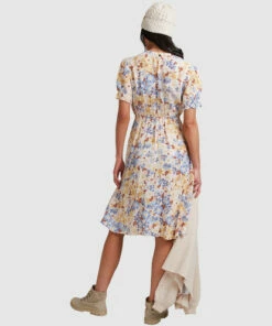 BILLABONG Hula Moon Midi Dress WHITE -Womens Dresses sales 2022 abjwd00381 billabongw wht bck1