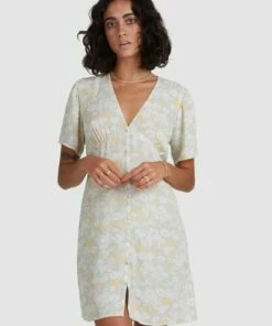 BILLABONG Melody Dress HONEY DEW -Womens Dresses sales 2022 abjwd00383 billabongw gbq0 dtl1