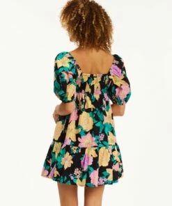 BILLABONG Be Mine Dress SALT CRYSTAL -Womens Dresses sales 2022 abjwd00391 billabongw blk bck1