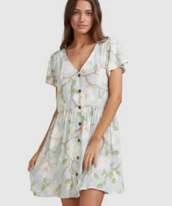 BILLABONG Moonflower Mini Dress MINT 15 BILLABONG Moonflower Mini Dress MINT -Womens Dresses sales 2022 abjwd00398 billabongw mnt dtl1