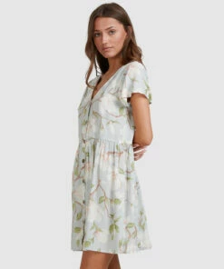 BILLABONG Moonflower Mini Dress MINT 11 BILLABONG Moonflower Mini Dress MINT -Womens Dresses sales 2022 abjwd00398 billabongw mnt sd1