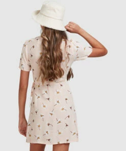 BILLABONG Feelin Peachy Mini Dress PEACHES -Womens Dresses sales 2022 abjwd00405 billabongw pec bck1