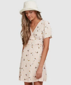 BILLABONG Feelin Peachy Mini Dress PEACHES -Womens Dresses sales 2022 abjwd00405 billabongw pec frt2