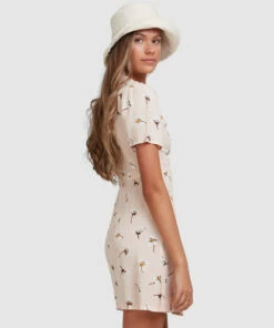 BILLABONG Feelin Peachy Mini Dress PEACHES -Womens Dresses sales 2022 abjwd00405 billabongw pec sd2