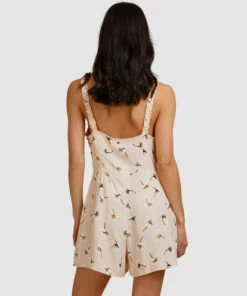 BILLABONG Feelin Peachy Romper PEACHES -Womens Dresses sales 2022 abjwd00407 billabongw pec bck1