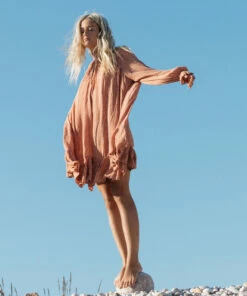 BILLABONG Morning Coffee Mini Dress COCONUT